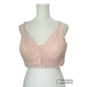 Bali Wireless Pink Bralette Size XXL